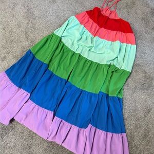 Better Be Colorful Striped Maxi Dress